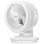 美的（Midea） 电风扇空气循环扇台式涡轮迷你家用办公迷你台扇摇头换气循环对流风扇 GAD18MA（白色）