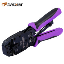 拓伏锐（TOPFORZA）CP-3202R 进口AMP专业网线钳六类三口网络棘轮压接钳子4/6/8/10P压线钳剪剥压(默认)