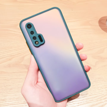 男女半透明微磨砂保护套 肤感纯色-黑色 华为nova6(4g)(华为nova6(4g)