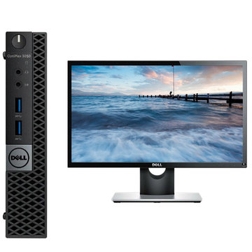 戴尔(dell)3050micro台式电脑(i3-7100t 4g 1tb 集显 无光驱 21.
