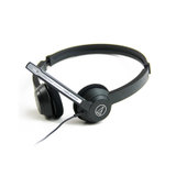 Audio Technica/铁三角 ATH-330COM 头戴式耳机 电脑游戏耳麦话筒(黑色)