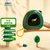 班哲尼迷你便携随身药品收纳盒密封多功能四格小药盒涂涂绿绿 便携小药盒