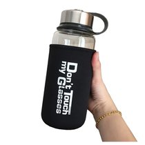 玻璃杯子便携 大容量水杯1000ml 耐热创意户外运动健身泡茶水瓶(1000ML无茶隔带杯套)