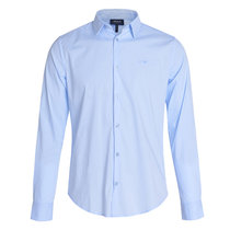 ARMANI JEANS阿玛尼男士纯色休闲长袖衬衫8(蓝色 XXXL)