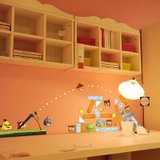 宜美贴 儿童房卧室卡通趣味韩国装饰墙贴 高精度立体图案 愤怒的小鸟S004