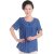 尚菊新款中老年女装短袖T恤中年女士T恤大码妈妈装夏装短袖老年人(蓝色 4XL)