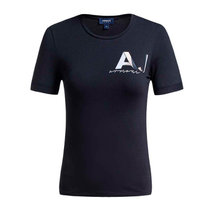 ARMANI JEANS深蓝色棉氨纶女装夏季修身上衣圆领短袖T恤JABZ-157644深蓝色 时尚百搭