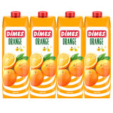 DIMES土耳其原装进口果汁橙汁1L*4 国美超市甄选