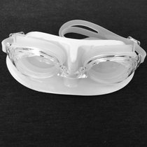 透明泳镜高清防雾防水游泳眼镜男女士学生游泳装备平光(黑色 深蓝可配度数联系)