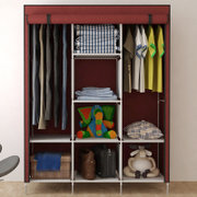家世比 可自由变换组装悬挂布衣柜衣橱HBY141105D-2(酒红色)