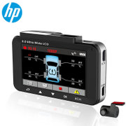 HP惠普F890G行车记录仪双镜头高清前后双录带电子狗测速预警一体
