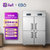 宜博（EBO）900L 商用冰箱四门双温 厨房冰箱立式不锈钢冷藏冷冻大容量蔬菜水果肉类保鲜柜DZ1000M4