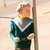 巴拉巴拉女童毛衣2018新款冬季儿童毛衫中大童针织衫洋气流苏女孩(170cm 绿白色调0441)