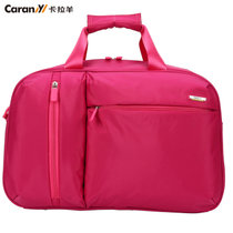 卡拉羊新款旅行单肩包时尚休闲包CX3246玫红