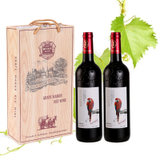 法国原酒进口红酒红鹦鹉干红葡萄酒国产(单只装)