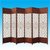 京好 包安装油画布屏风 现代简约环保可折叠实木纯手工编织办公隔断 客厅卧室M159（4片起售）(窗棂A 双面一片高170宽50厘米)