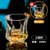 威士忌酒杯洋酒杯套装水晶玻璃家用创意古典酒吧白兰地喝啤酒杯子(【280ml】火旋杯 买一送一)