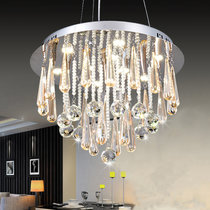 雷士 LED水晶吊灯 现代简约吸顶灯客厅卧室餐厅吧台灯具EVD9035(圆形27W)