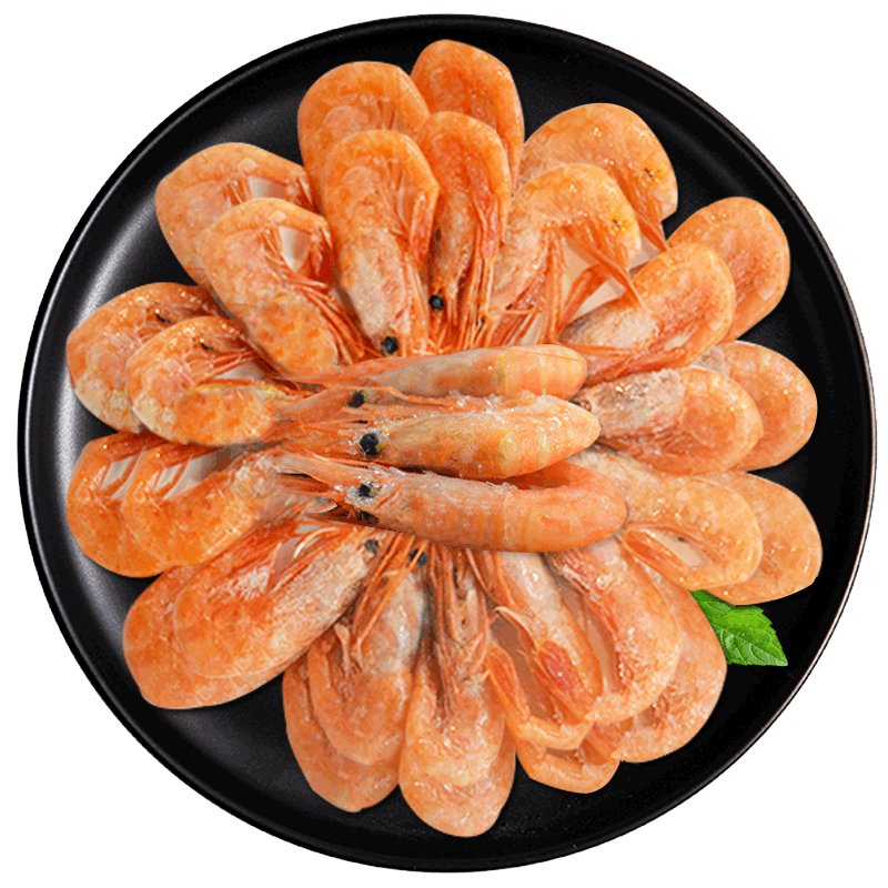 虾类北极清水刺身级生冻北极甜虾1kg90120只礼盒海鲜火锅食材返回商品