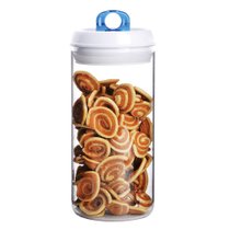 克芮思托玻璃储物罐NC7510高硼硅耐热玻璃拉环密封罐奶粉罐1800ml