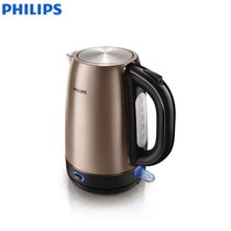 飞利浦（Philips）HD9332 时尚电水壶 不锈钢电热水壶 1.7升大容量(棕色 HD9332)(棕色)