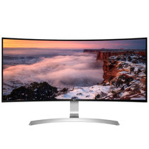 LG 34UC99-W 34英寸 21:9超宽屏曲面高分辨率IPS硬屏 滤蓝光LED显示器