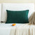 日式纯色简约风抱枕套沙发客厅长方形靠垫办公室腰枕床头大号靠背(30x50cm （枕套+枕芯） 森林绿)