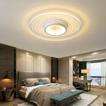 2020年古娜新款北欧简约现代LED创意个性花朵客厅吸顶灯饰房间卧室灯(哑白+透明 直径62cm无极调光)