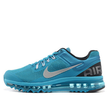 nike耐克airmax2015春夏透气鞋男款全掌气垫鞋跑步鞋运动鞋554886蓝色