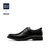 HLA/海澜之家圆头系带皮鞋头层皮黑皮鞋品质绅士商务皮鞋HSXSD3R031A(黑色 40)