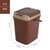 家用茶桶茶渣桶垃圾过滤排水桶茶台废水桶功夫茶具配件小号茶水桶(棕色10升)
