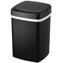 士仟智能垃圾桶清洁桶电池自动感应开启防臭电池04(黑色)