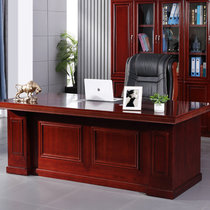 DF办公家具老板桌2.2米办公桌贴实木皮DF-2201大班台