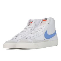 耐克女鞋小白鞋Nike Blazer Mid 77 高帮开拓者复刻休闲板鞋 CZ1055-111(白色 37.5)