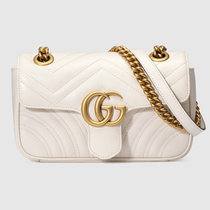Gucci白色女士斜挎包 446744-DTDIT-9022白色 时尚百搭