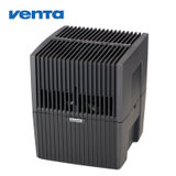 德国Venta空气清洗机空气加湿净化一体均衡器无水雾无耗材无滤网LW15(白色/黑色)(黑色 LW15)