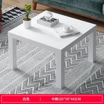 豫见美农 茶几简约现代创意小茶几家用小茶台客厅小户型桌子边几小桌子茶桌(组装 B款白色)