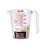阿司倍鹭（ASVEL）耐热耐高温透明塑料量杯 烘焙工具厨房计量杯三种刻度 锥形 （250/500ML）(500ml)