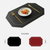 北欧ins西餐垫防油餐桌垫pvc餐盘垫纯色双层方形皮革餐垫(黑色 默认版本)
