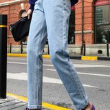 虎韬女士时尚哈伦裤28（2尺1）浅兰 时尚显瘦  压力收腹 轻松塑造纤细腰肢修饰腿型 拉长比例