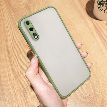 绿赐华为p20手机壳p20pro纯色肤感壳p30防摔pro全包硅胶软边撞色潮网