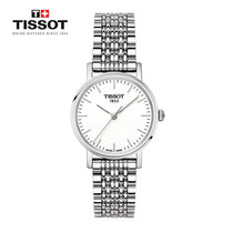 天梭(TISSOT)瑞士手表 天梭女表魅时系列小美人钢带石英女士时尚简约手表(T109.210.11.031.00)