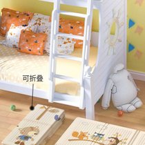 宝宝爬行垫加厚婴儿家用爬爬垫折叠无毒无味夏季拼接儿童泡沫地垫7wj(【升级款】小熊游乐场 200CM*180CM*2cm【升级加厚】收藏1)