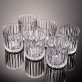 欧式水晶玻璃杯家用威士忌酒杯洋酒杯北欧古典啤酒杯家用杯子套装(透明色350ml | 6只装 默认版本)
