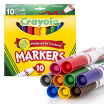 绘儿乐粗头水彩笔其他材质10色 绘画工具彩色笔涂色笔