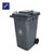 安居先森环卫垃圾桶圆形投放标120L-A（套）(军绿色)