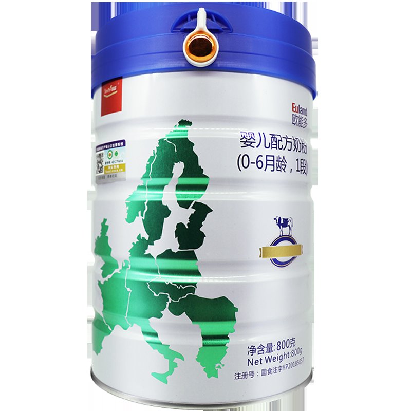 宜品欧能多有机1段800g6罐婴儿配方奶粉