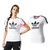 Adidas三叶草女子短袖T恤白色圆领运动休闲上衣夏季新款BK2094(BK2094 S)
