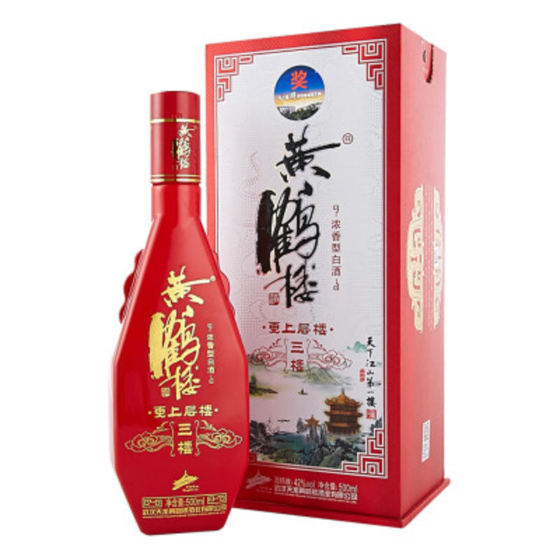 白酒42度黄鹤楼酒三楼 500ml/盒返回商品页