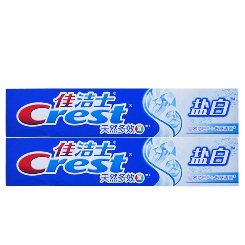 佳洁士盐白牙膏多规格可选140g2支默认版本